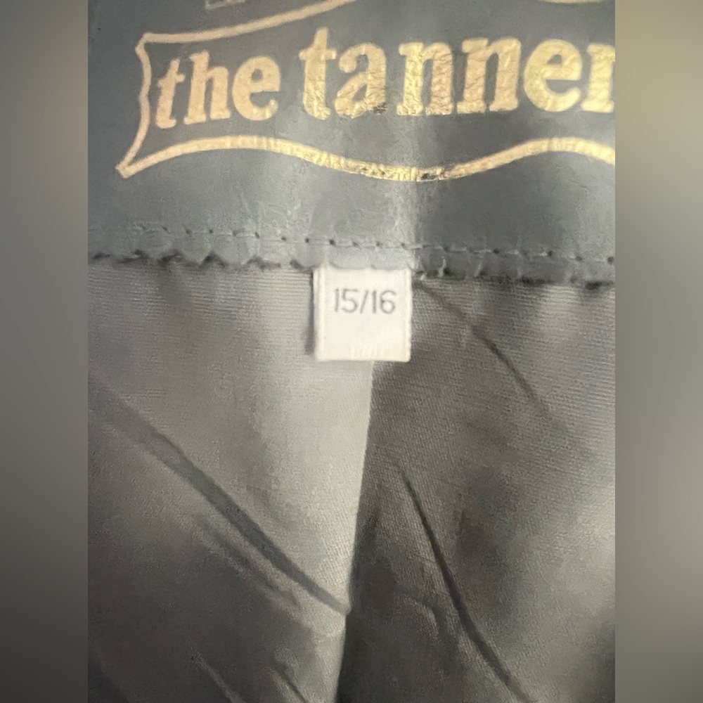 Vintage The Tannery Montgomery Wards Women's leather Gray Trench Coat size 13/14 - Picture 11 of 12